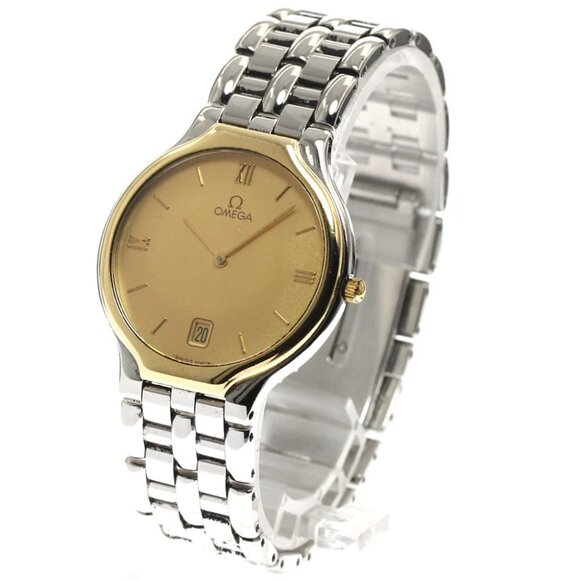 OMEGA De Ville 4330.13 Date gold Dial Quartz Men's Watch_892773 - Picture 1 of 6